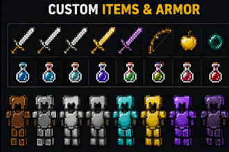 design custom minecraft texture pack HD pvp resource pack java bedrock gui block