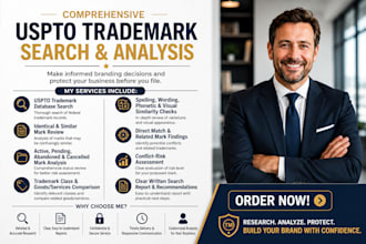conduct a comprehensive uspto trademark search and analysis