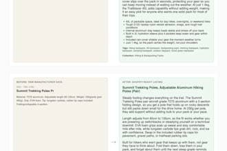 enrich and format your product catalog for shopify import
