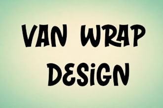 do professional van wrap, car wrap, vehicle wrap, comany van wrap design