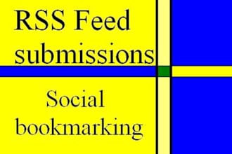 manually do 120+ social bookmark and submit your site rss feed to 200+ rss directories just