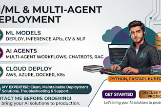 deploy ml models and agents in AWS docker etc