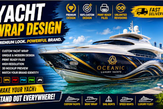 design custom boat and yacht wraps