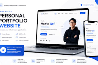 build a modern personal portfolio website
