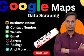 do google map scraping web research b2b leads for you