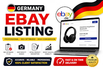 create SEO optimized ebay germany de product listings