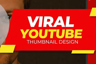 design viral yt thumbnail and social media post