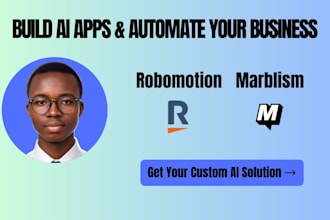 build ai saas apps with marblism and automate workflows using robomotion