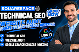 do squarespace technical SEO, website audit, google search console indexing