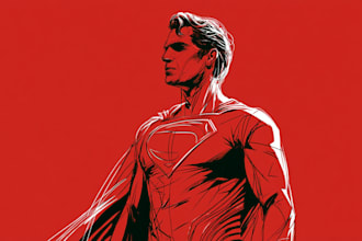 superhero character for comics
