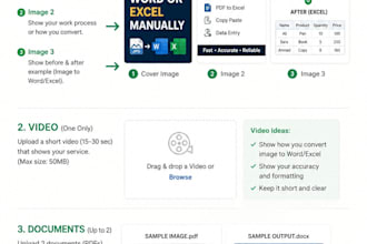 convert image to word or excel manually