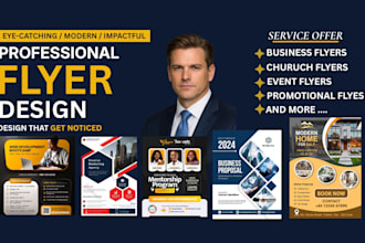 design modern flyers, brochures, catalogs and marketing materials