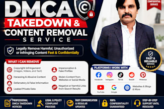 provide professional dmca takedown and copyright protection