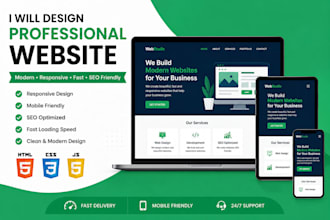 design a responsive website using HTML and CSS