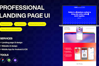 design professional landing page UI UX in figma