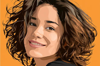 make a face into vector cartoon portrait