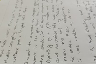 write anything with my neat handwriting
