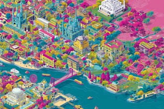 vector map illustration tourist map vector city map event map vector site map
