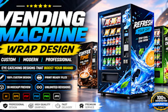 l create custom vending machine wrap designs