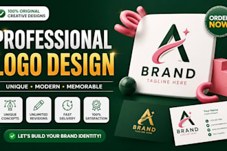 create a unique modern logo and brand identity