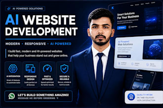 develop a custom ai powered website