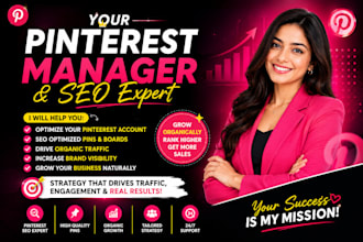 be your pinterest manager for organic growth