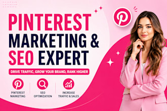 be your pinterest manager for SEO, marketing and growth
