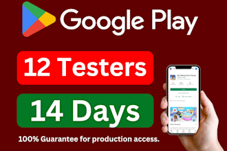 12 testers 20 testers 12 app testers google play mobile app testing