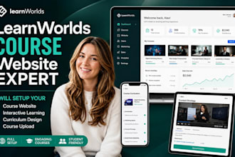 learnworlds online course website setup learnworlds interactive learning, upload
