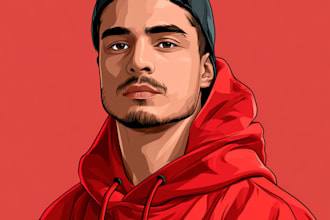 draw gta style vector cartoon portrait from your photo
