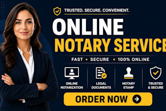 provide fast remote online notary notarization services, notarize legal document