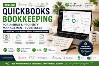 do bookkeeping for airbnb and property management businesses
