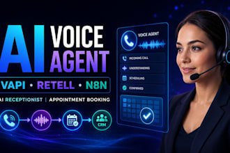 build ai voice agent vapi retell ai receptionist n8n ai cold calling gohighlevel