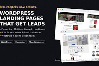 design a wordpress landing page that gets you leads and calls