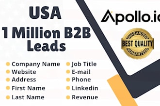 deliver 2026 updated 1 million USA business email lists database leads