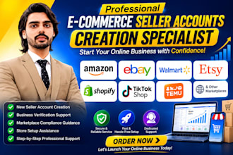 ecommerce account creation and reinstatement specialist