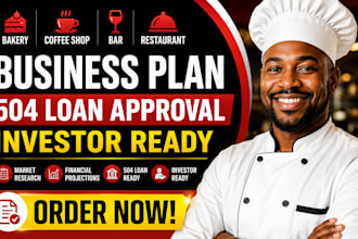 write bakery coffee shop bar restaurant business plan 504 loan approval investor