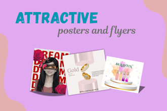 promotional posters and flyers
