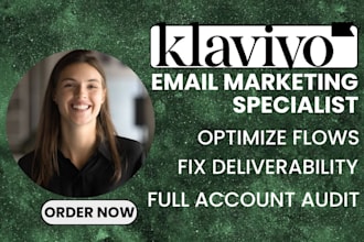 audit klaviyo shopify account, fix deliverability, optimize email flows