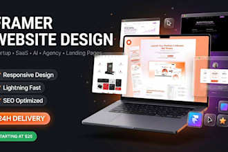 create a startup website in framer