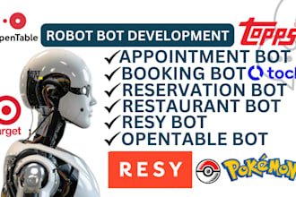 do opentable auto reservation bot resy booking, tock appointment, web automation