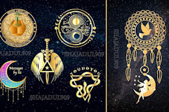 design custom sacred geometry, mystical, yoga, spiritual, mandala, tattoo logo