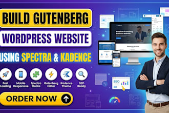 build gutenberg wordpress website using spectra gutenberg blocks kadence