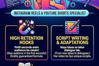 write book summaries and viral instagram reel scripts