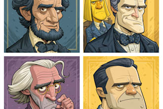 do a political cartoon art