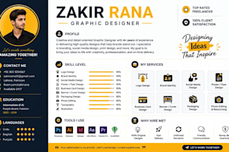 design modern ats resume and CV for jobs
