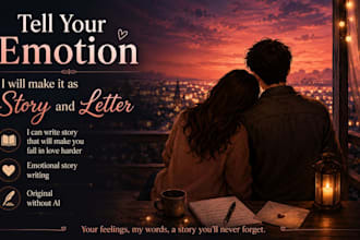 write a heartfelt love story and letter that will make you fall in love again