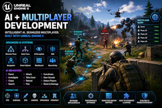 implement unreal engine ai unreal engine 5 ai npc character program multiplayer