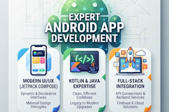 be your android app developer for kotlin java and jetpack compose