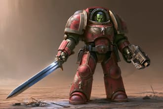 do a warhammer 40k character art